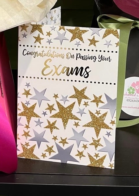 Congratulations on exam card